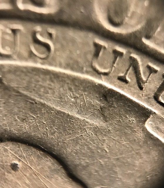 Capped-Bust-Half-Dollar-With-Strange-Die-Mark.-What-May-Have-Caused-This?